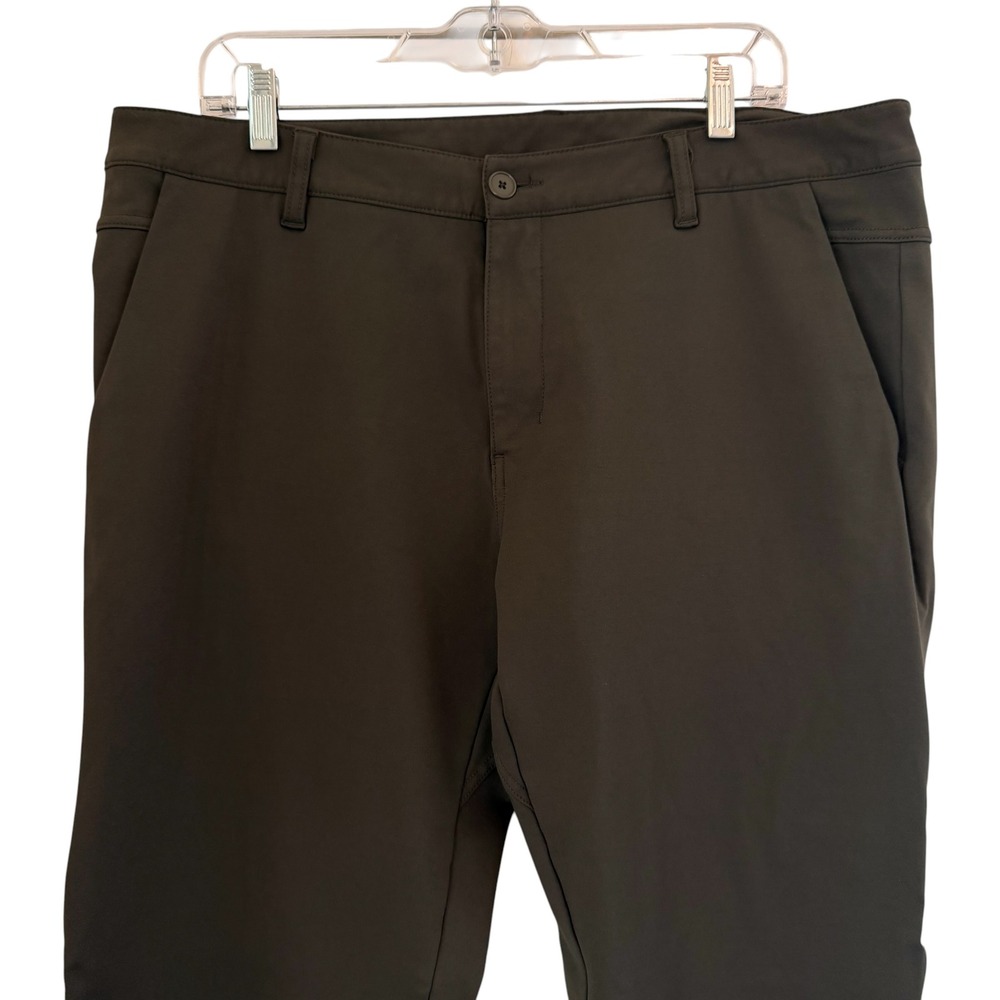 BYLT Premium Basics Everyday Pant 2.0 Dark Olive Green XXL Mens Stretch Chino - Picture 8 of 13